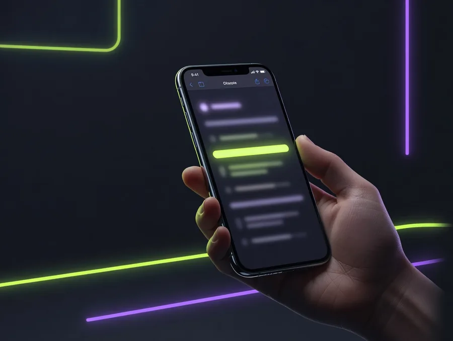 Illustratie: deelmenu van Safari op de iPhone